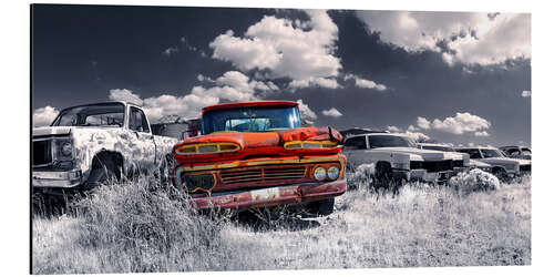 Aluminium print Route66 - car dump