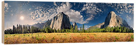 Obraz na drewnie Yosemite Valley El Capitan - Michael Rucker