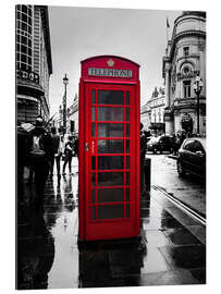 Gallery print Red telephone booth in London