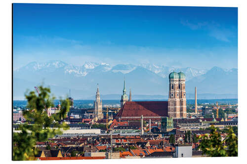 Aluminium print Alpenblick, München