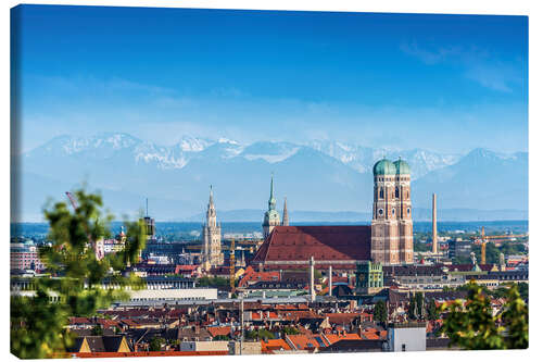 Leinwandbild Alpenblick München