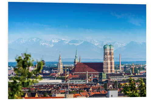 Foam board print Alpenblick, München