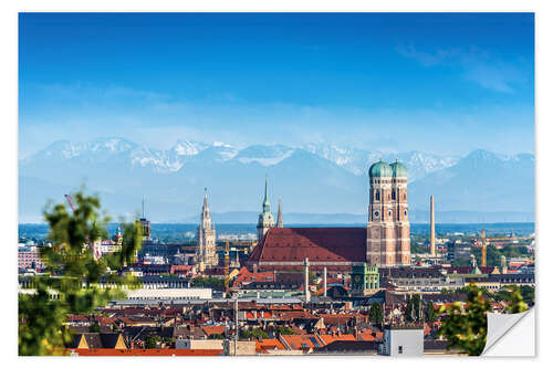 Wandsticker Alpenblick München