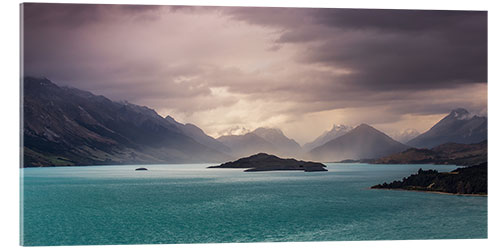 Acrylic print Storm over Glenorchy