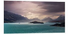 Foam board print Storm over Glenorchy