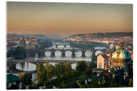 Acrylglasbild Prag Sonnenaufgang