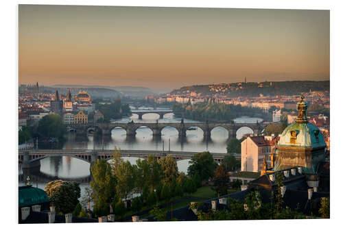 Hartschaumbild Prag Sonnenaufgang