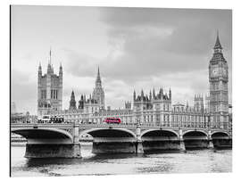 Magnettafel Westminster Bridge mit Blick auf Big Ben und House of Parlament