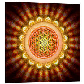 Foam board print Flower of life - Sun