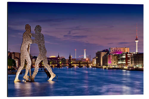 Quadro em alumínio Skyline Berlin - Molecule Man