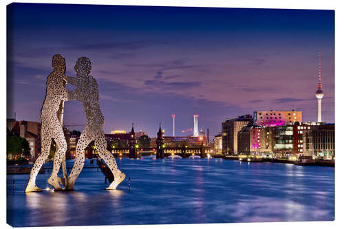 Leinwandbild Skyline Berlin Treptow