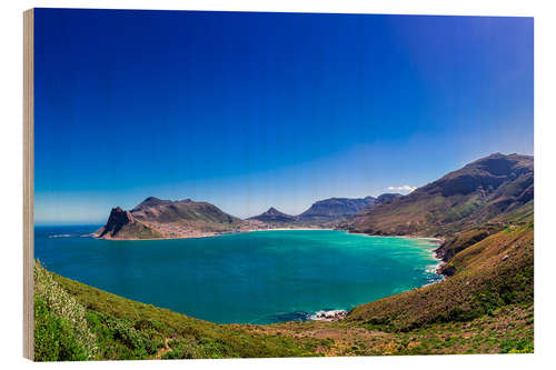 Wood print Hout Bay, Cape Town, South Africa