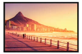 Gerahmter Kunstdruck Sonnenuntergang, Kapstadt, Südafrika