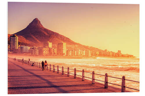 Foam board print Sunset, Cape Town, South Africa