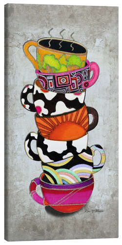 Obraz na płótnie Stacked Hot Cuppa Collection 1