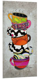 Foam board print Stacked Hot Cuppa Collection 1