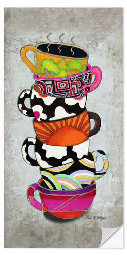 Wall sticker Stacked Hot Cuppa Collection 1