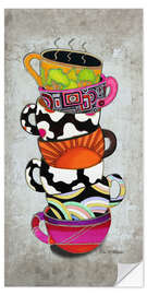 Wall sticker Stacked Hot Cuppa Collection 1