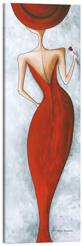 Leinwandbild Lady in red