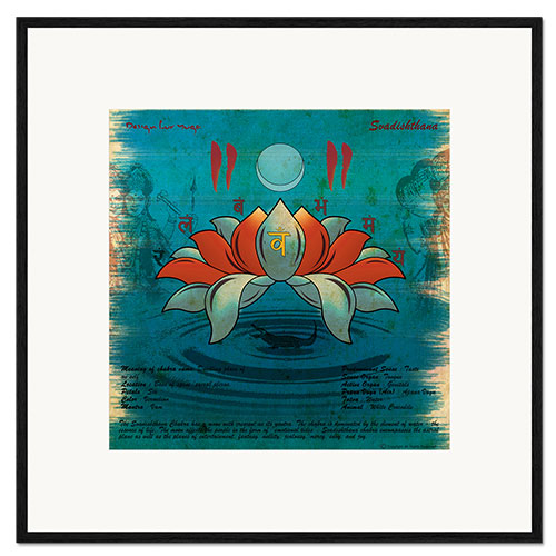 Framed art print Svadishthana Chakra Yoga Poster