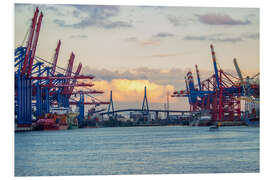 Foam board print Container terminal Hamburg Harbour