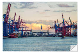 Wall sticker Container terminal Hamburg Harbour