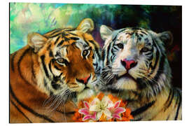 Aluminium print Tiger Lillies