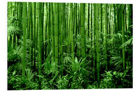 Foam board print bamboo forest