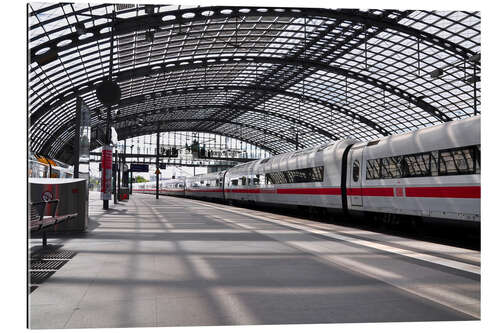 Tableau en plexi-alu Quai de gare à Berlin