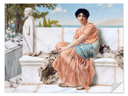 Selvklæbende plakat In The Days Of Sappho