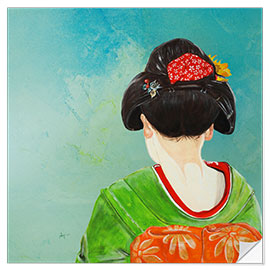 Wall sticker die geisha 2