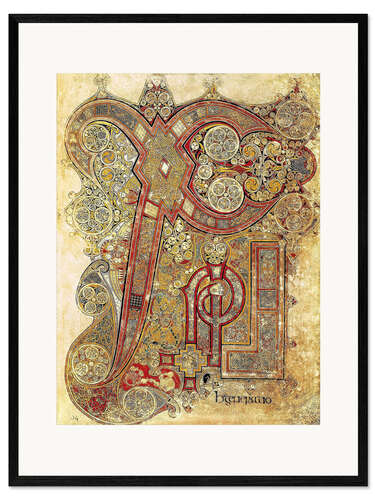 Ingelijste kunstdruk Book of Kells