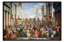 Gerahmter Kunstdruck Hochzeitsfest in Cana