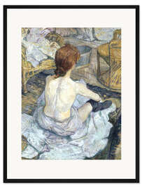 Gerahmter Kunstdruck Die Rothaarige - Henri de Toulouse-Lautrec