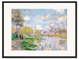 Gerahmter Kunstdruck Frühling an der Seine