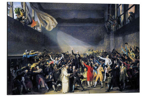 Aluminium print Oath taken at the Jeu de Paume