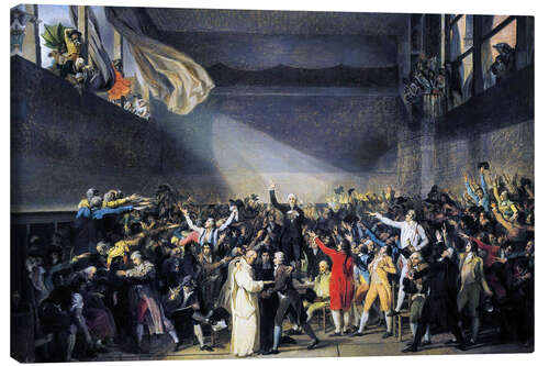 Canvas print Oath taken at the Jeu de Paume