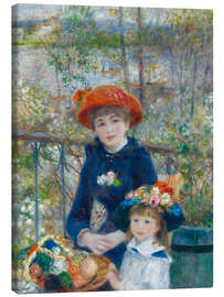 Canvastavla  Två systrar - Pierre-Auguste Renoir
