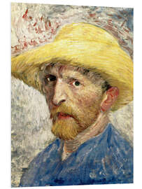 Foam board print Self-Portrait with Straw Hat, 1887