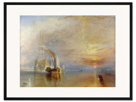 Gerahmter Kunstdruck Die letzte Fahrt der Temeraire