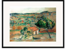 Gerahmter Kunstdruck Hügel in der Provence