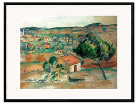 Framed art print Provence hills