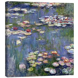 Lærredsbillede  Water Lilies, 1916 - Claude Monet
