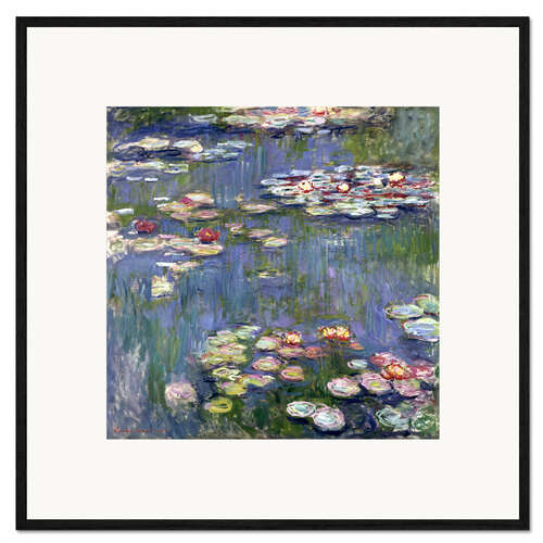 Gerahmter Kunstdruck Seerosen, 1916