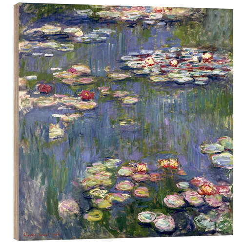 Wood print Water Lilies, 1916