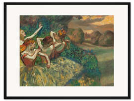 Gerahmter Kunstdruck Vier Tänzerinnen