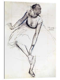 Gallery print Dancer adjusting her shoe