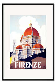 Gerahmter Kunstdruck Santa Maria del Fiore, Florenz