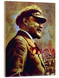 Wood print Vladimir Ilyich Lenin