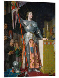 Akrylbillede Jeanne D'Arc at the coronation of Charles VII.